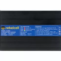 Rebelcell Laturi Rebelcell Li-Ion Akulle 12.6V6A. Max 30ah Akulle -Abu Garcia verkkokauppa Charger 12.6V6A3