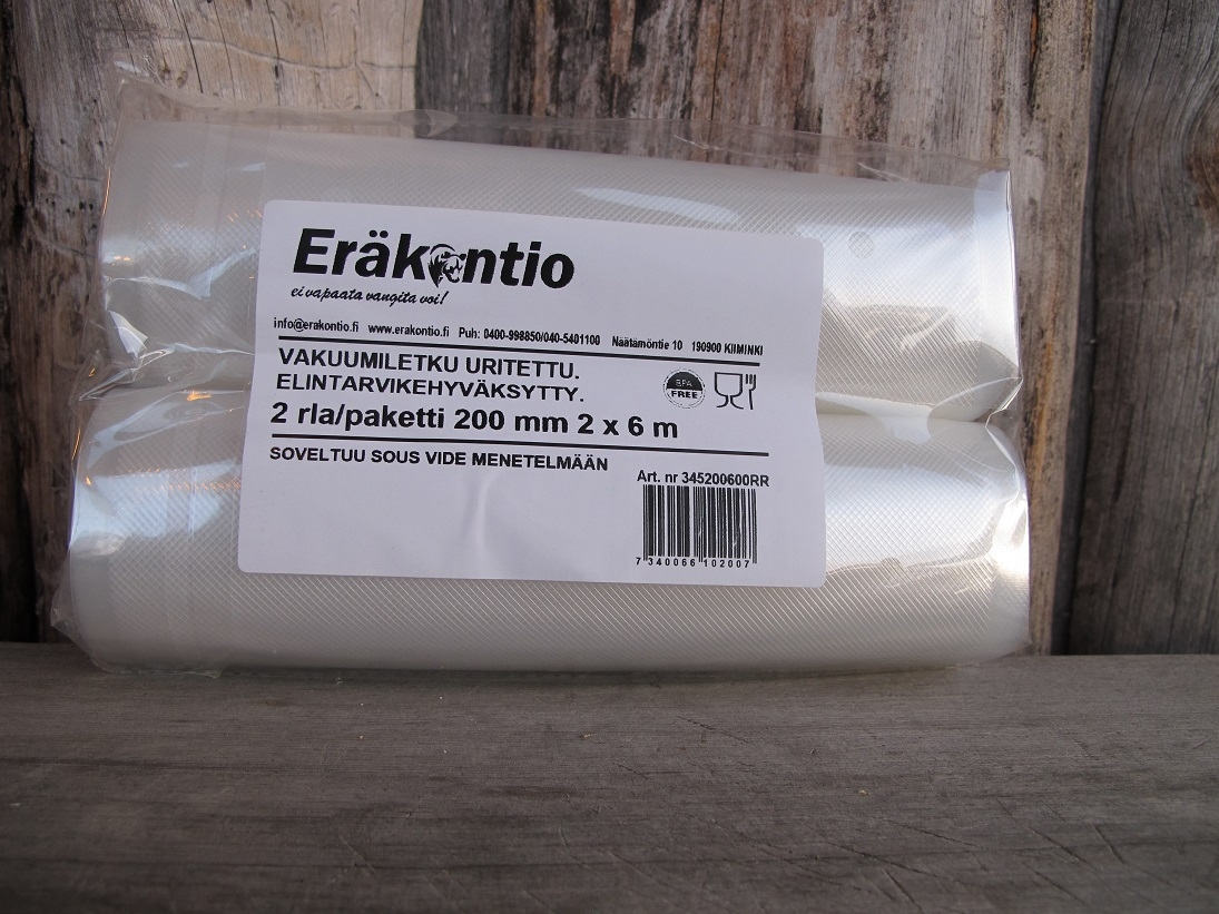 Eräkontio Vakuumiputki 20cm.x6m. 1 Eräkontio Vakuumiputki 20cm.x6m.