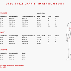 URSUIT GEMINO PREDATOR -kuivapuku -Abu Garcia verkkokauppa ursuit sizechart